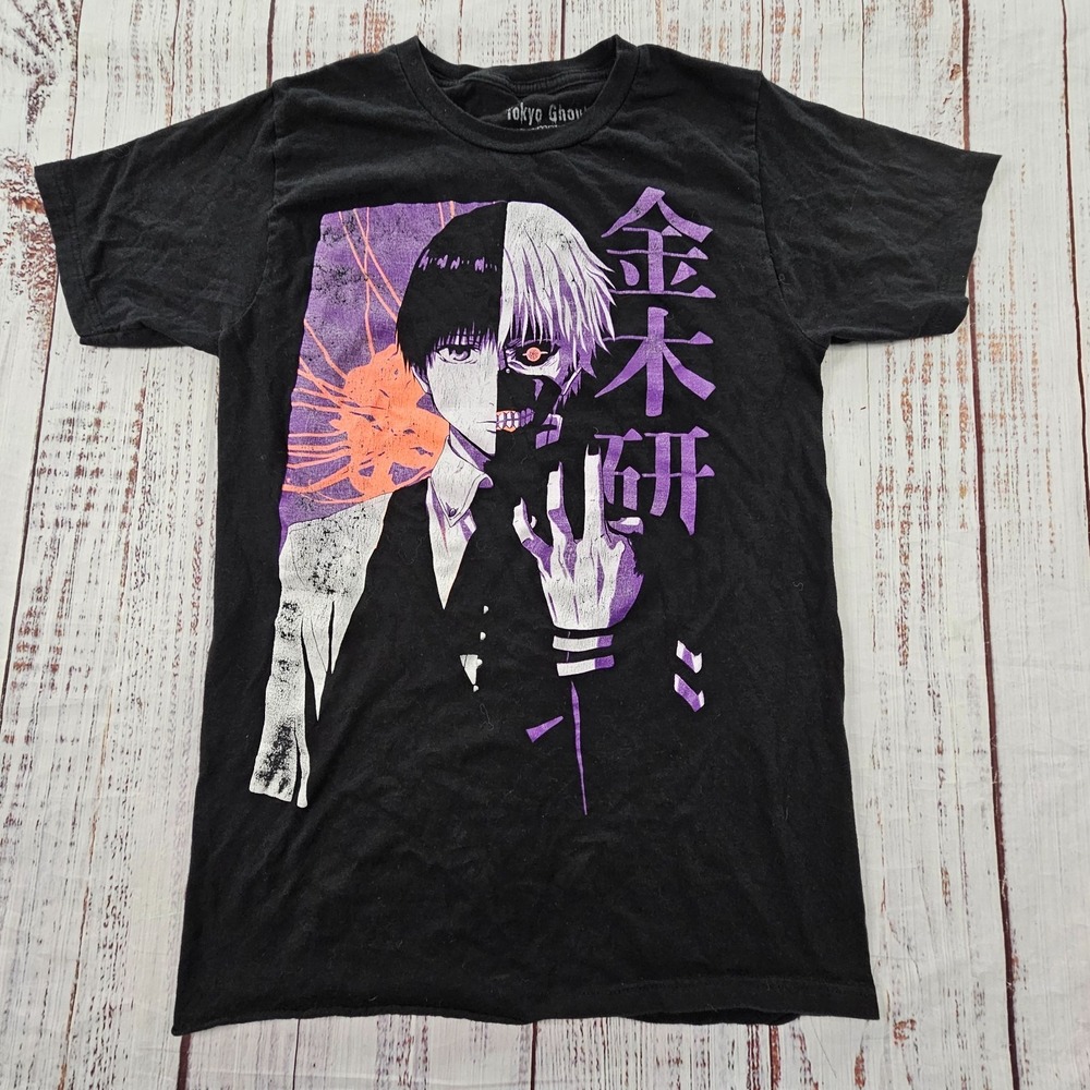 Tokyo Ghoul Funimation Black Short Sleeve Cotton T-Shirt Men's S